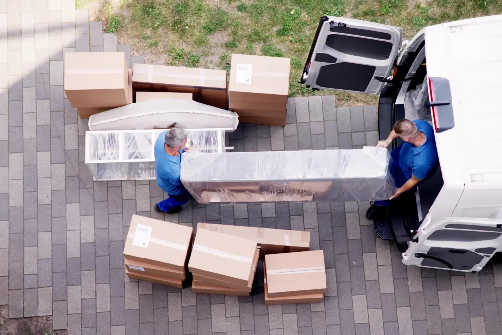 furniture moving to truck
